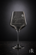 "Gun Smoke" Burgundy Wine Glass (22.8oz)