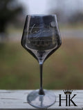 "Gun Smoke" Burgundy Wine Glass (22.8oz)